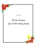 Đề thi sát hạch cấp CCHN chứng khoán