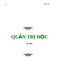 Quản trị học - tổ chức