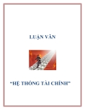 Đề tài " Hệ thống tài chính "