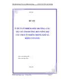 Tiểu luận môn học Ô TÔ VÀ Ô NHIỄM MÔI TRƯỜNG: CÁC YẾU TỐ ẢNH HƯỞNG ĐẾN NỒNG ĐỘ CÁC CHẤT Ô NHIỄM TRONG KHÍ XẢ ĐỘNG CƠ XĂNG