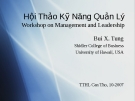 Hội thảo kỹ năng quản lí