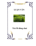 Báo cáo đề tài: Trà Ổi đóng chai