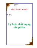 Luận văn:  " Lý luận chất lượng sản phẩm "