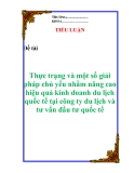 Tiểu luận:  "  Phương hướng và giải pháp thúc đẩy xuất khẩu hàng thuỷ sản của Ngành thuỷ sản Việt nam vào thị trường Mỹ "