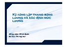 Kỹ năng lập thang bảng lương và xác định mức lương