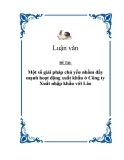 Đề tài "Một số giải pháp chủ yếu nhằm đẩy mạnh hoạt động xuất khẩu ở Công ty Xuất nhập khẩu với Lào"