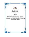 Đề tài:  Phát triển thương mại điện tử toàn cầu - thương mại điện tử trong khuôn khổ WTO