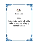 Đề tài “Hoàn thiện qui trình nhập khẩu xe máy tại  công ty QHQT-ĐTSX “