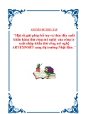 Đề tài về “Một số giải pháp hỗ trợ và thúc đẩy xuất khẩu hàng thủ công mỹ nghệ  của công ty xuất nhập khẩu thủ công mỹ nghệ ARTEXPORT sang thị trường Nhật Bản”