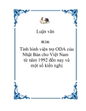 Đề tài " Tình hình viện trợ ODA của Nhật Bản cho Việt Nam từ năm 1992 đến nay và một số kiến nghị "