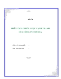 Tiểu luận " Phân tích chiến lược cạnh tranh của công ty Toyota "