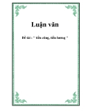 Luận văn " tiền công, tiền lương "