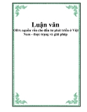 Luận văn ODA nguồn vốn cho đầu tư phát triển ở Việt Nam - thực trạng và giải pháp