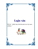 Đề tài " chiến lược kinh doanh của Việt Nam  airlines "