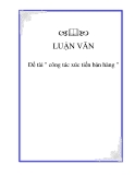 Đề tài " công tác xúc tiến bán hàng "