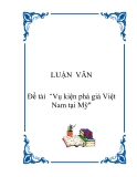 Đề tài  "Vụ kiện phá giá Việt Nam tại Mỹ"