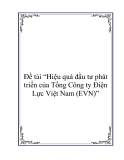 Đề tài “Hiệu quả đầu tư phát triển của Tổng Công ty Điện Lực Việt Nam (EVN)”