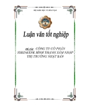 Đề tài " CÔNG TY CỔ PHẦN SXKD&XNK BÌNH THẠNH XÂM NHẬP THỊ TRƯỜNG NHẬT BẢN  "