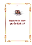 Hạch toán theo quyết định 15