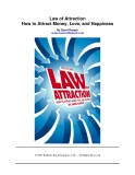 Law of Attraction - How to Attract Money, Love,  and Happiness By David Hooper