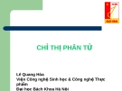 Bài giảng:"Chỉ thị phân tử"