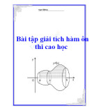 Bài tập giải tích hàm ôn thi cao học