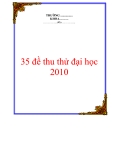 35 đề thi thử đại học 2010