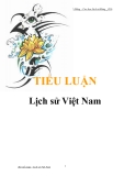 Tiểu luận: Lịch sử Việt Nam