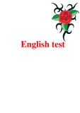 Tài liệu về English test