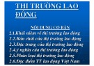 Chương 2: Thị Trường lao động