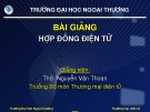 Bài giảng Hợp đồng thương mại điện tử - ThS. Nguyễn Văn Thoan