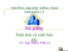 Bài giảng Sinh thái và sinh học đất