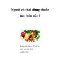 Người có thai dùng thuốc táo bón nào?  