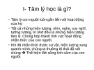 Bài giảng về môn Tâm lý học