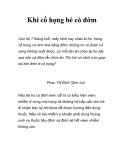 Khi cổ họng bé có đờm  