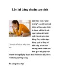 Cách Lấy lại dáng chuẩn sau sinh  