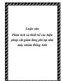 Báo cáo “Phân tích và thiết kế các biện pháp cắt giảm lãng phí tại nhà máy nhôm Đông Anh”