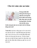 Cho trẻ cảm xúc an toàn  