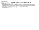 BÀI TẬP ÔN CHƯƠNGII