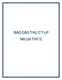 BÁO CÁO THỰC TẬP NHẬN THỨC