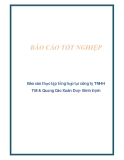 Báo cáo thực tập tổng hợp tại công ty TNHH TM & Quảng Cáo Xuân Duy- Bình Định