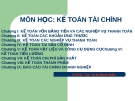 Bài giảng Kế toán tài chính - GV. Tôn Thất Minh Mẫn