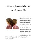 Giúp trẻ song sinh giải quyết xung đột  