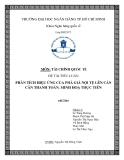 Tiểu luận "Phân tích hiệu ứng của phá giá nội tệ lên cán cân thanh toán"