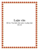 Đề tài: Tìm hiểu nhà nước và pháp luật chủ nô