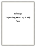 Thị trường khoai tây ở Việt Nam