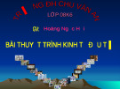 Bài thuyết trình - Kinh tế đầu tư