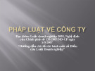 Pháp luật về công ty