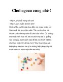 Chơi ngoan cưng nhé !