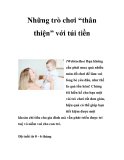 Những trò chơi “thân thiện” với túi tiền 